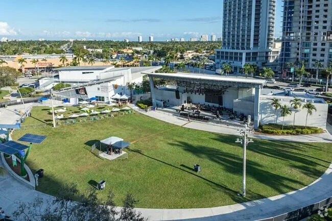 ArtsPark amphitheater near downtown restaurants